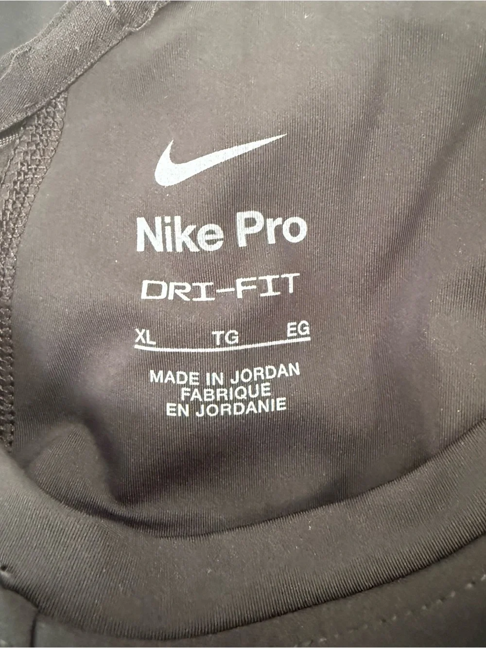 Nike Pro Dri-FIT Women's Cropped Tank Size XL Black